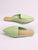 Faux Suede Pointy Toe Loafer Mules