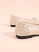 Floral Lace Slip On Flats