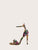 Snakeskin Print Ankle Strap Stiletto Heels