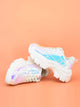 Holographic Lace-up Front Chunky Sneakers