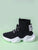 Lace-up Front Letter Patch Sneakers