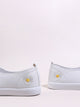 Flower Embroidered Slip On Sneakers