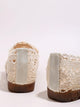 Round Toe Crochet Lace Flats