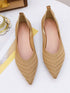 Point Toe Knit Flats