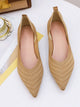 Point Toe Knit Flats