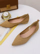 Point Toe Knit Flats