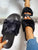 Faux Fur Wide Fit Slides