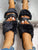 Faux Fur Wide Fit Slides