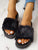 Faux Fur Wide Fit Slides
