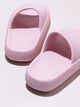 Textured Open Toe Slippers