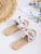 Floral Bow Applique Basketwoven Sandals