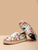 Zip Side Flower Pattern Sneakers