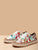 Zip Side Flower Pattern Sneakers
