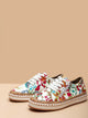 Zip Side Flower Pattern Sneakers