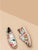 Zip Side Flower Pattern Sneakers