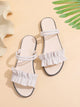 Ruffle Decor Two Way Wear Sandals