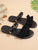 Ruffle Decor Two Way Wear Sandals