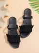 Ruffle Decor Two Way Wear Sandals