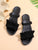 Ruffle Decor Two Way Wear Sandals