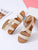 Cross Strap Ankle Strap Sandals