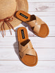 Cross Strap Slide Sandals