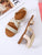 Cross Strap Ankle Strap Sandals