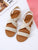 Cross Strap Ankle Strap Sandals