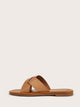 Cross Strap Slide Sandals