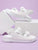 Quilted Velcro Strap Slingback Sandals