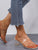 Two Part Clear Strap Chunky Heels