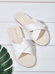 Cross Strap Slide Sandals