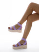 Open Toe Ankle Strap Flatform Wedges