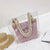 2 PCS/SET Transparent Shoulder Bags For Women 2019 Ladies Summer Beach Straw Bag With Rope Shoulder Bags Waterproof Handbag