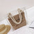 2 PCS/SET Transparent Shoulder Bags For Women 2019 Ladies Summer Beach Straw Bag With Rope Shoulder Bags Waterproof Handbag