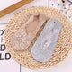 2 Pairs Fashion Women Girls ECMLN Summer Socks Style Lace Flower Short Sock Antiskid Invisible Ankle Socks 2019 Sox