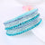 2016 New Leather Bracelet Rhinestone Crystal Bracelet Wrap Multilayer Bracelets for women feminino pulseras mulher Jewelry