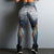 2018 Geometric Lines Printing Leggings Put Hip Elastic High Waist Legging Jeggings Women Legins Trousers Breathable Slim Pants