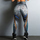 2018 Geometric Lines Printing Leggings Put Hip Elastic High Waist Legging Jeggings Women Legins Trousers Breathable Slim Pants