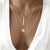 AlphaGal 2019New Multilayer Crystal Shell Moon Pendant Necklaces For Women Vintage Charm Choker Necklace Statement Party Jewelry Gift