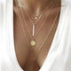 AlphaGal 2019New Multilayer Crystal Shell Moon Pendant Necklaces For Women Vintage Charm Choker Necklace Statement Party Jewelry Gift