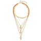 AlphaGal 2019New Multilayer Crystal Shell Moon Pendant Necklaces For Women Vintage Charm Choker Necklace Statement Party Jewelry Gift