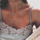 AlphaGal 2019New Multilayer Crystal Shell Moon Pendant Necklaces For Women Vintage Charm Choker Necklace Statement Party Jewelry Gift
