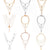 AlphaGal 2019New Multilayer Crystal Shell Moon Pendant Necklaces For Women Vintage Charm Choker Necklace Statement Party Jewelry Gift