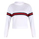 Stripe Summer Autumn T Shirt Femme Causal T Shirt Women Top Female T Shirt Long Sleeve White T-shirt Woman Tshirt Top