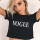 2018 Summer Women T-shirt FRIENDS Letter Harajuku Print Black Tees Women Short Sleeve O-Neck Crop Top Shirt Camiseta Feminina