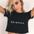 2018 Summer Women T-shirt FRIENDS Letter Harajuku Print Black Tees Women Short Sleeve O-Neck Crop Top Shirt Camiseta Feminina