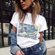 2018 Summer Women T-shirt VOGUE Letter Printed Tshirts Casual Tops Tee Harajuku Vintage White Shirt Woman Clothing Female