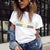 2018 Summer Women T-shirt VOGUE Letter Printed Tshirts Casual Tops Tee Harajuku Vintage White Shirt Woman Clothing Female