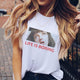 2018 Summer Women T-shirt VOGUE Letter Printed Tshirts Casual Tops Tee Harajuku Vintage White Shirt Woman Clothing Female