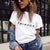 2018 Summer Women T-shirt VOGUE Letter Printed Tshirts Casual Tops Tee Harajuku Vintage White Shirt Woman Clothing Female